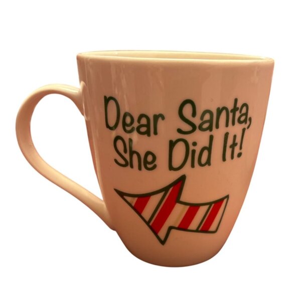 Pfaltzgraff "Dear Santa" Porcelain Mug Set - Microwave & Dishwasher Safe - Picture 3 of 6